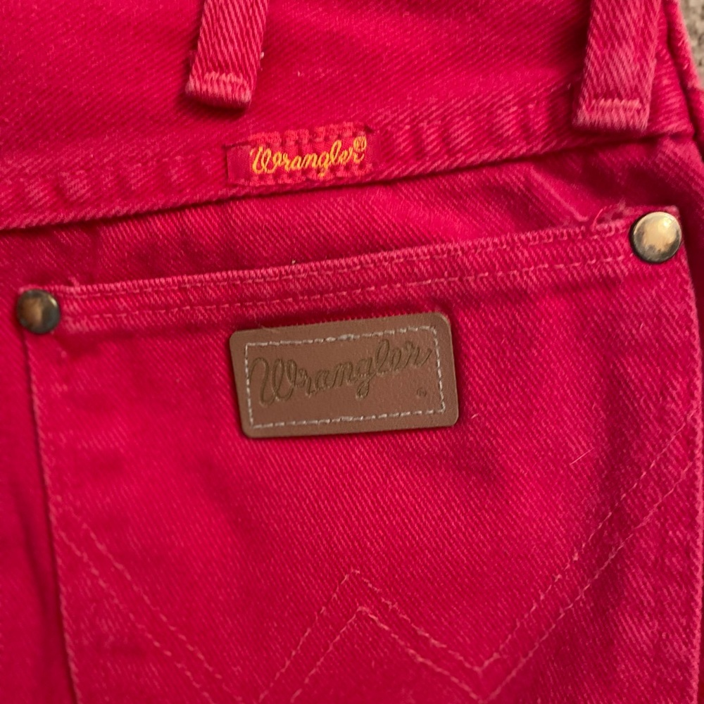 Red women’s wranglers